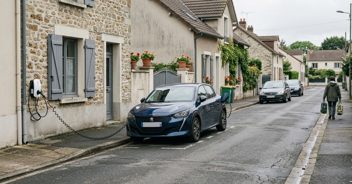 Installation de borne de recharge à Guyancourt