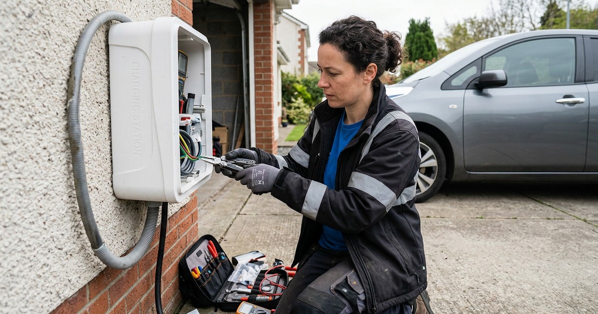 Maintenance annuelle d'une borne de recharge à Versailles