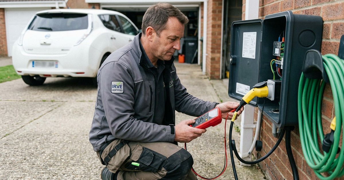 Mise en service IRVE d'une borne de recharge à Versailles